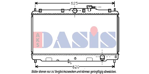 AKS DASIS Radiaator,mootorijahutus 100360N